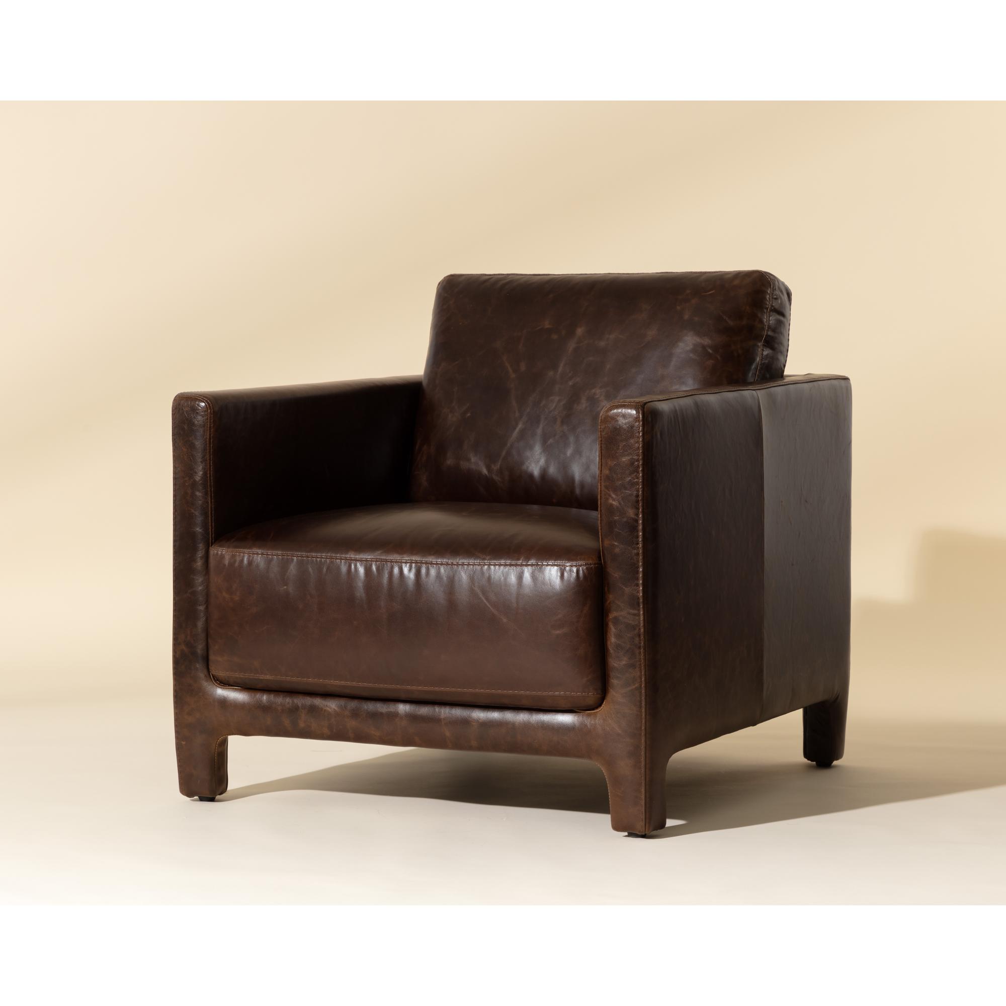 Rodney Lounge Chair - Chocolate Leather 6 Rodney Lounge Chair - Chocolate Leather - Image 6