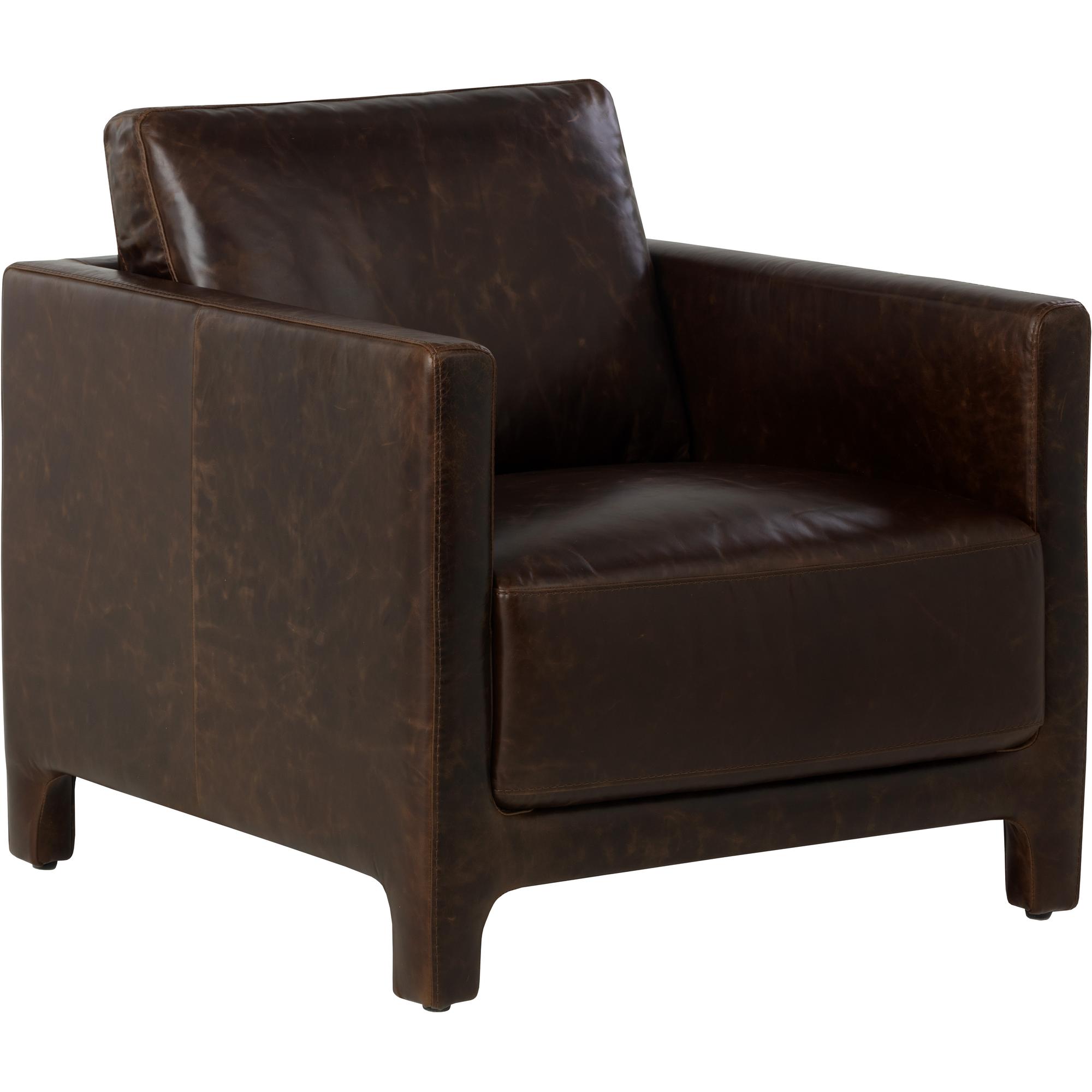 Rodney Lounge Chair - Chocolate Leather