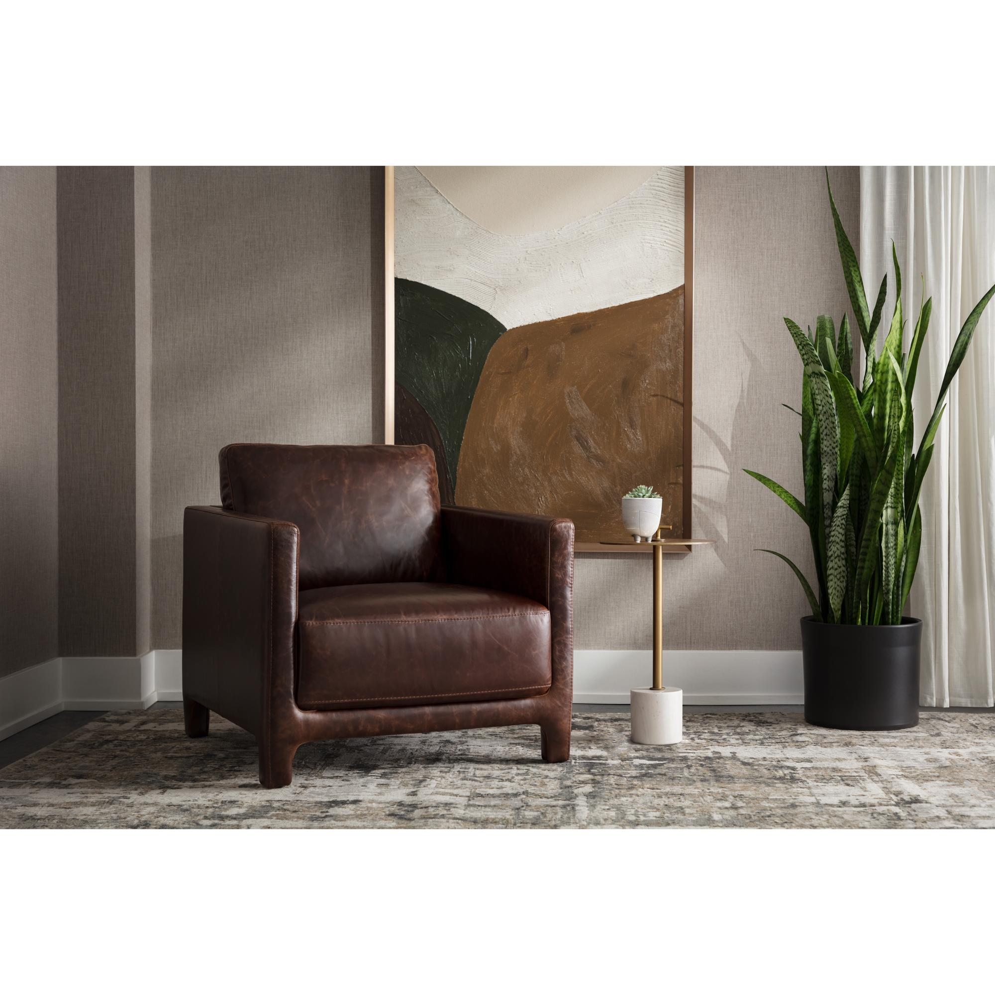Rodney Lounge Chair - Chocolate Leather 8 Rodney Lounge Chair - Chocolate Leather - Image 8