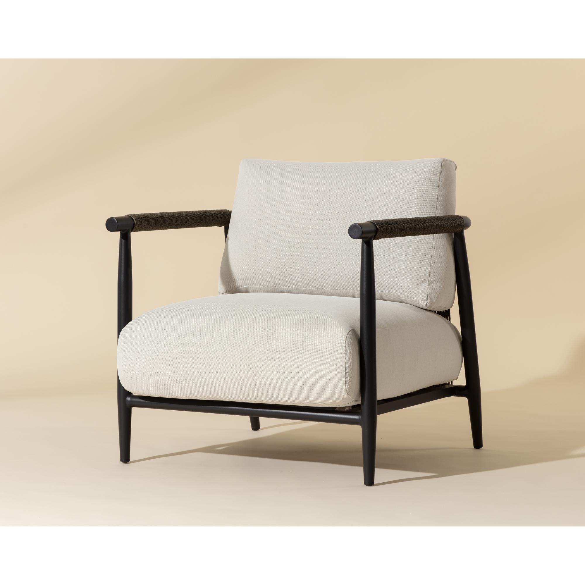 Muros Lounge Chair - Black - Palazzo Cream 6 Muros Lounge Chair - Black - Palazzo Cream - Image 6