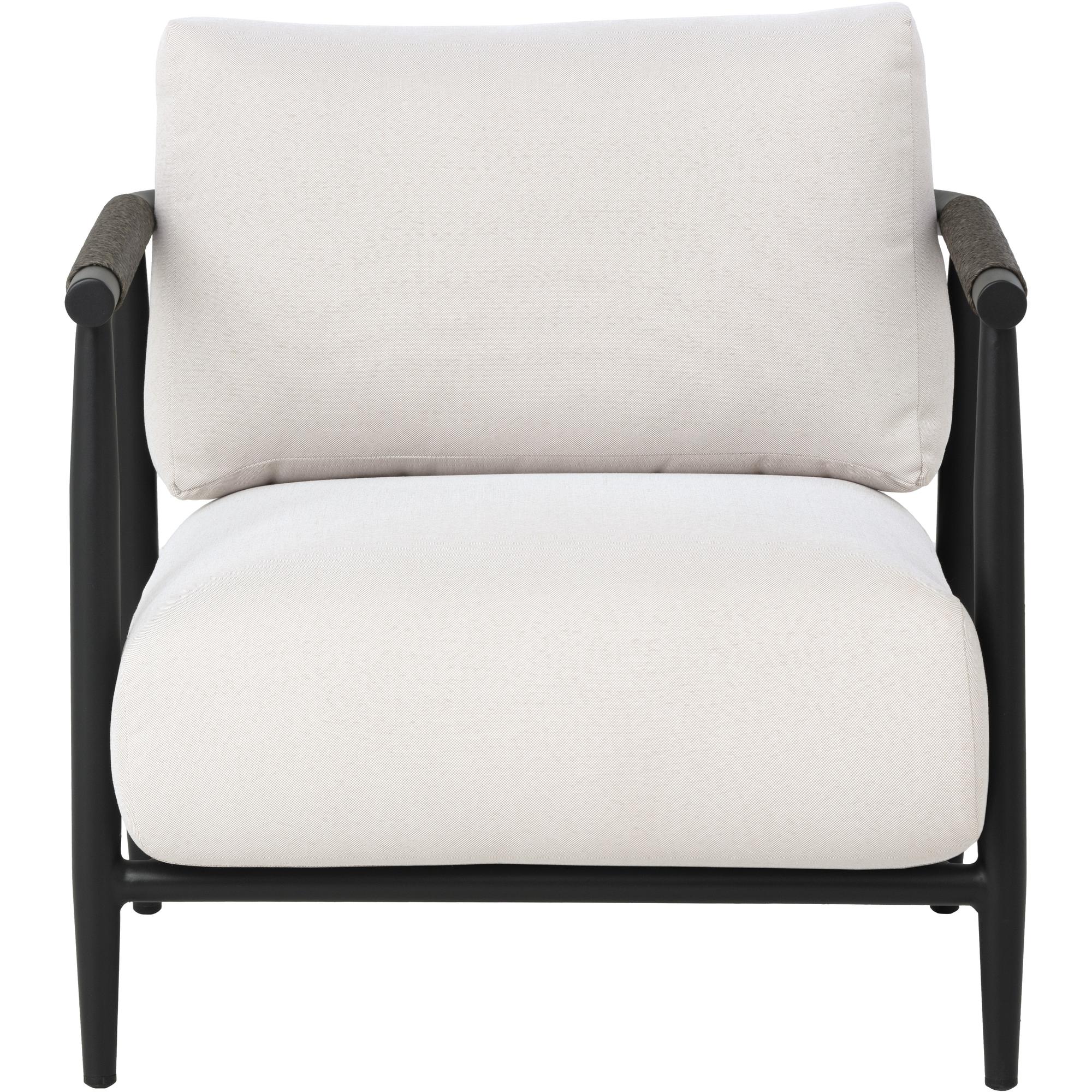 Muros Lounge Chair - Black - Palazzo Cream 2 Muros Lounge Chair - Black - Palazzo Cream - Image 2