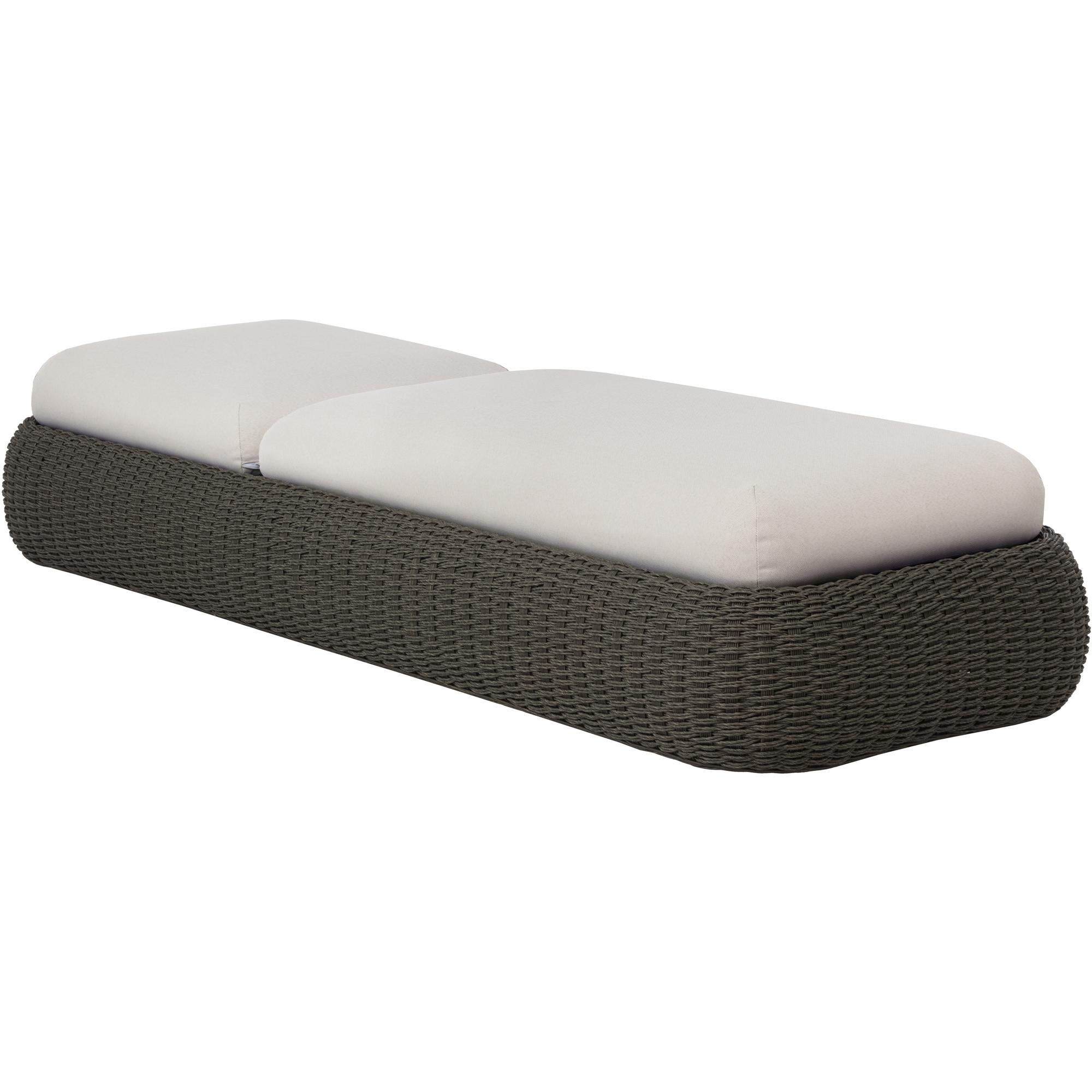 Barcelona Lounger - Grey - Palazzo Cream 2 Barcelona Lounger - Grey - Palazzo Cream - Image 2
