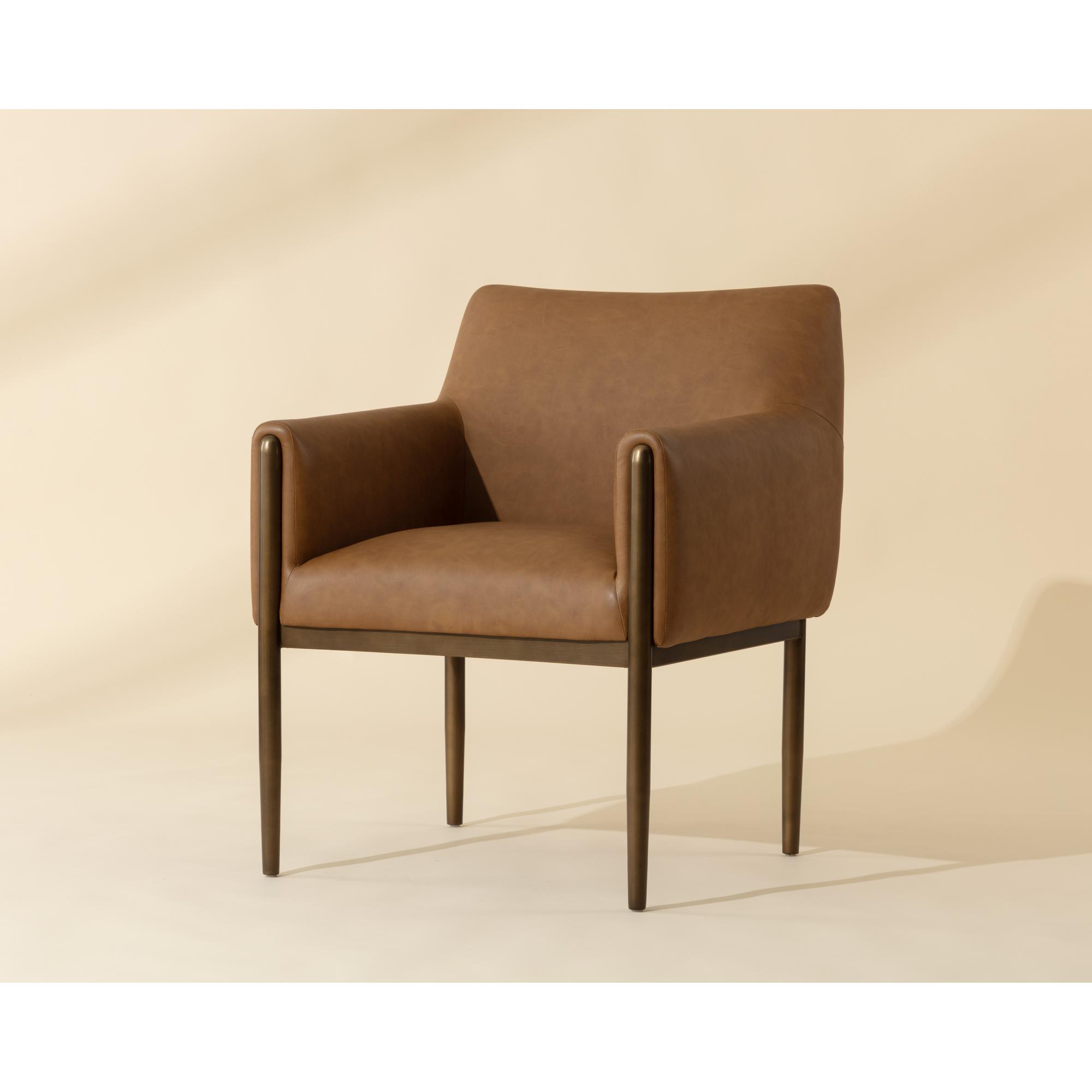 Olea Lounge Chair - Milliken Cognac 6 Olea Lounge Chair - Milliken Cognac - Image 6