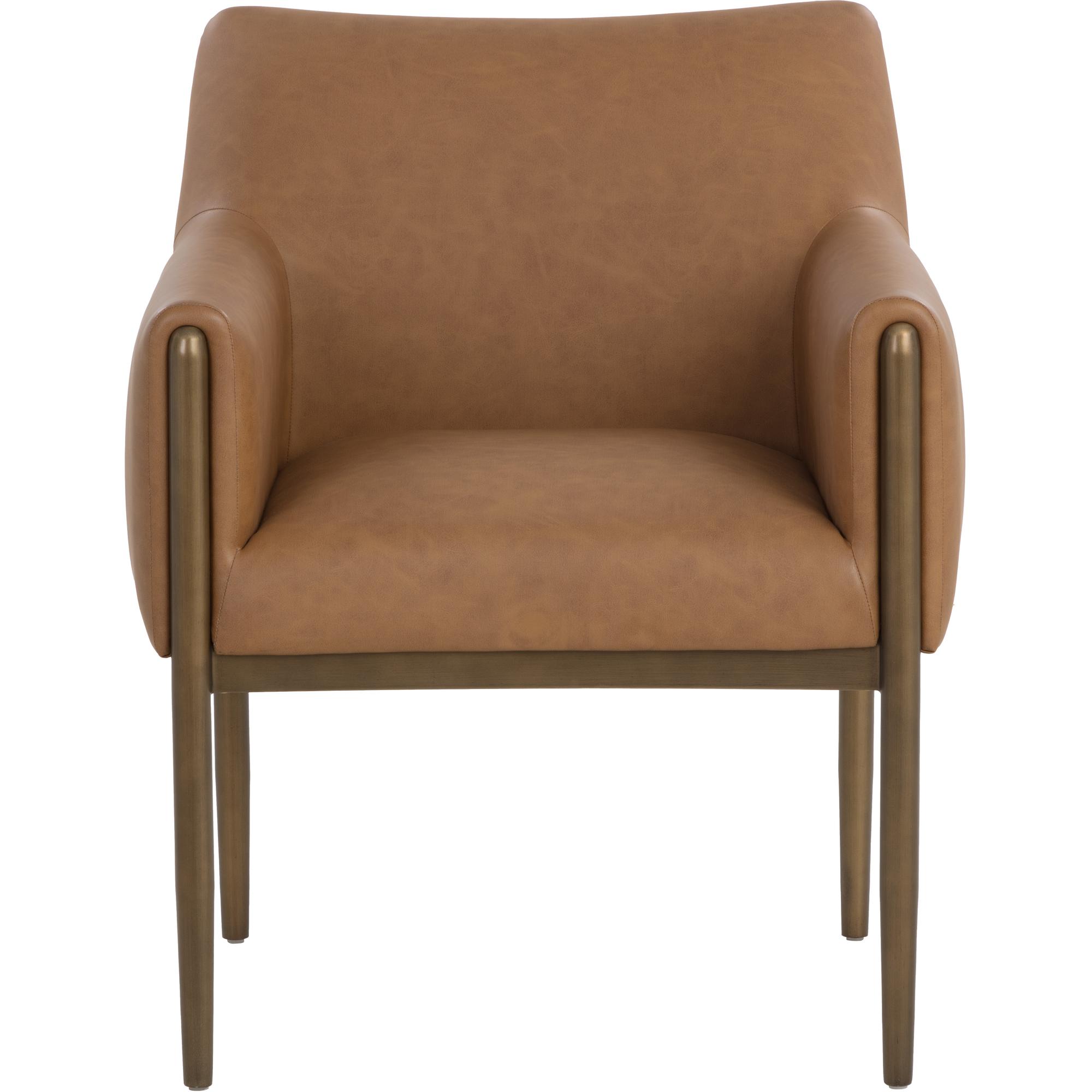 Olea Lounge Chair - Milliken Cognac 2 Olea Lounge Chair - Milliken Cognac - Image 2