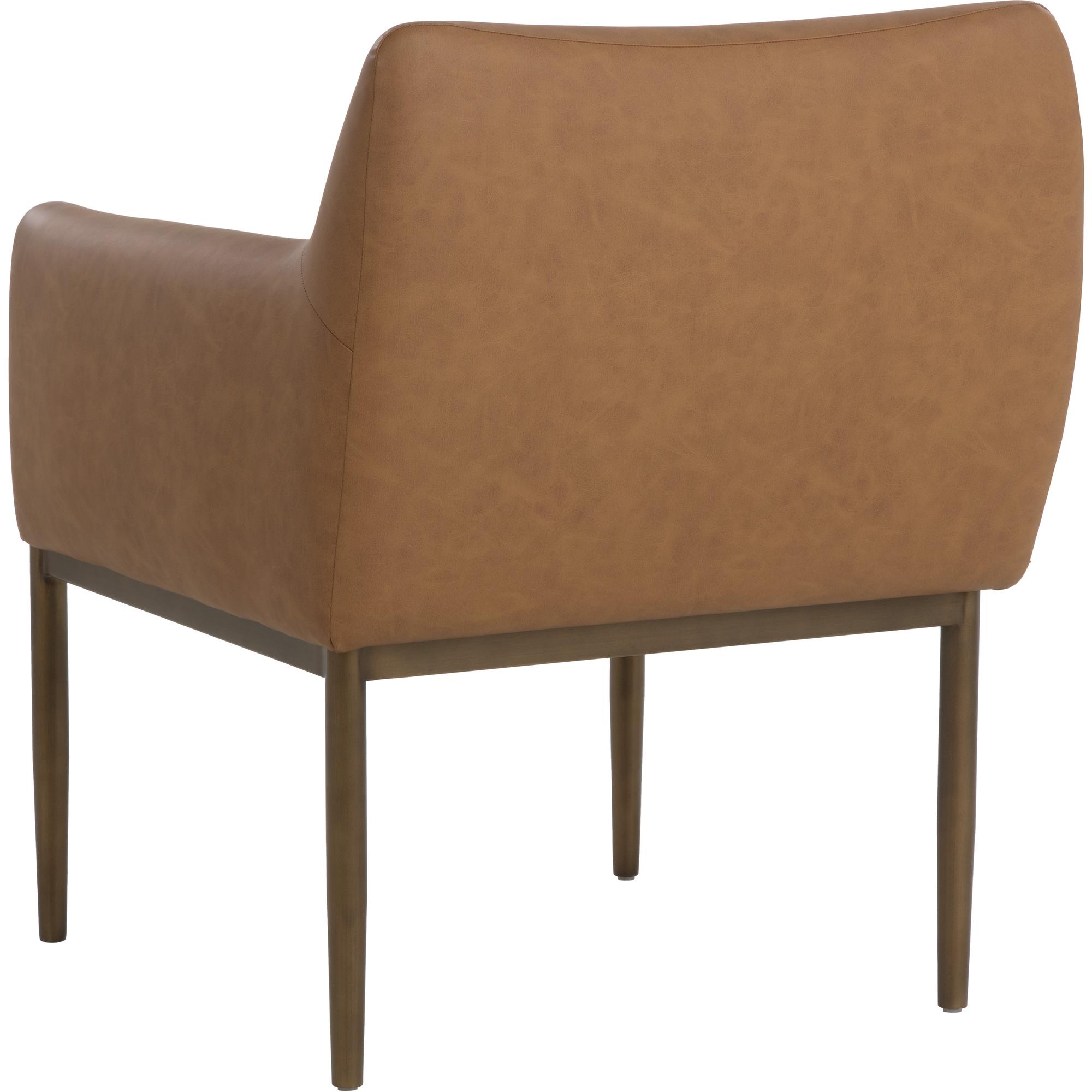 Olea Lounge Chair - Milliken Cognac 4 Olea Lounge Chair - Milliken Cognac - Image 4