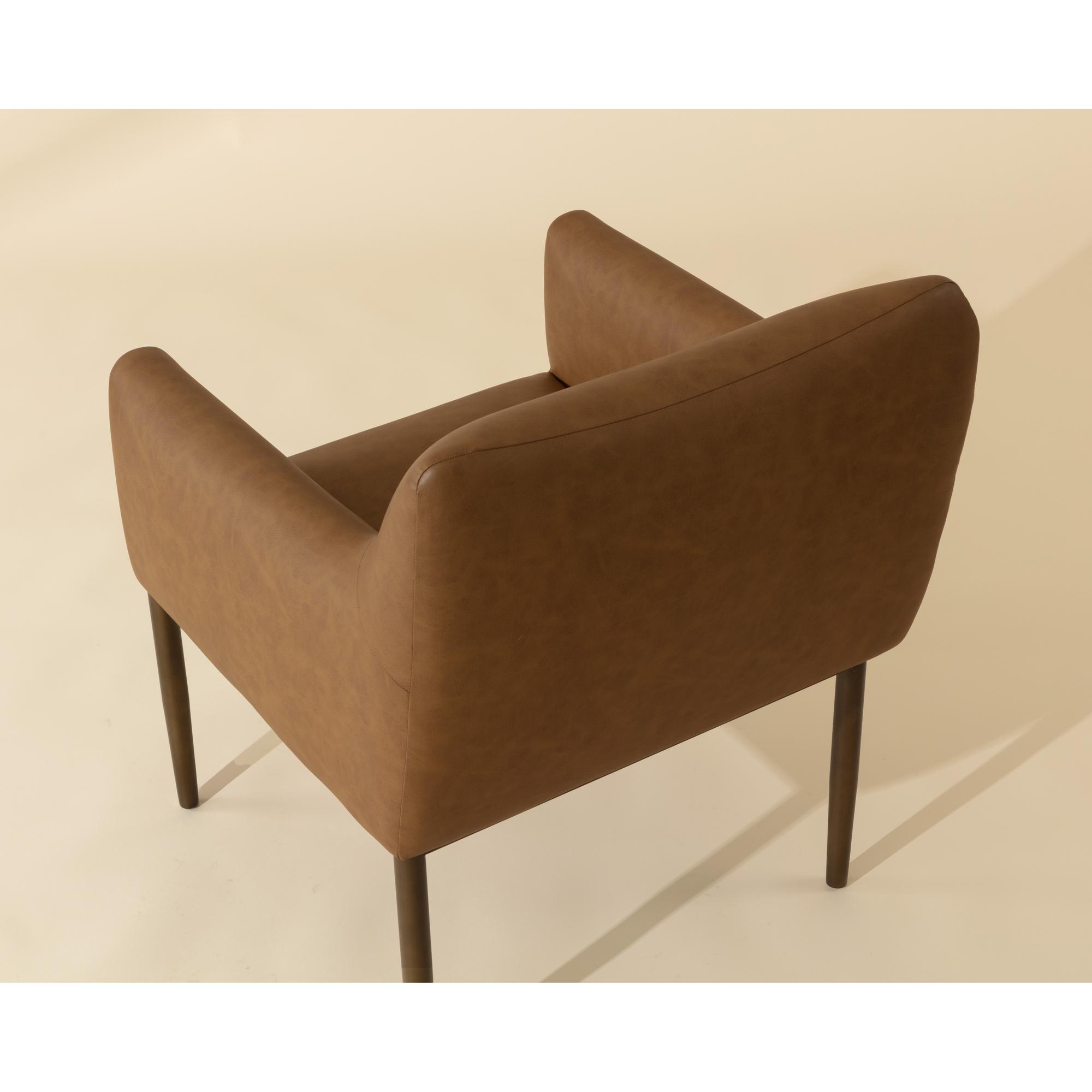 Olea Lounge Chair - Milliken Cognac 8 Olea Lounge Chair - Milliken Cognac - Image 8