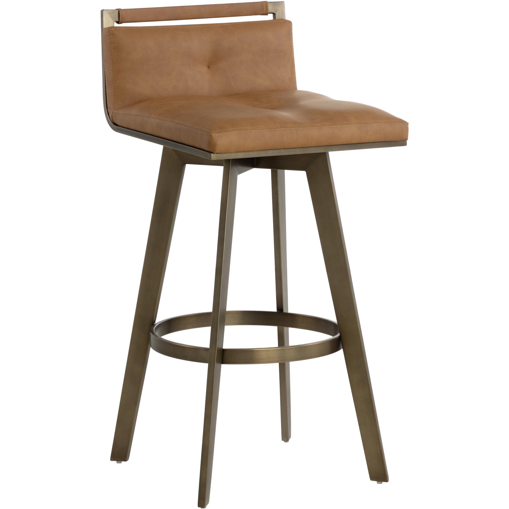 Arizona Swivel Barstool - Milliken Cognac