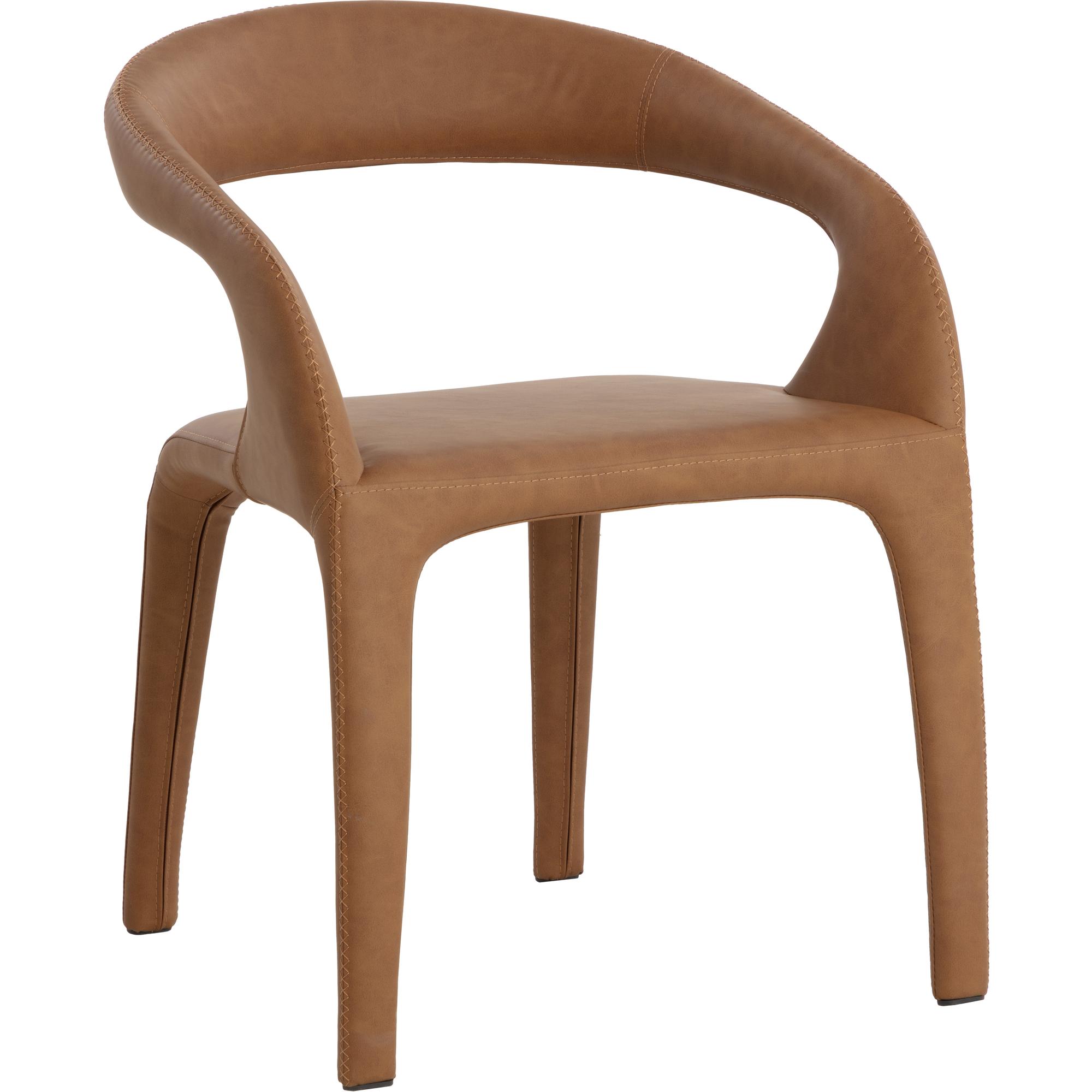 Atika Dining Armchair - Milliken Cognac