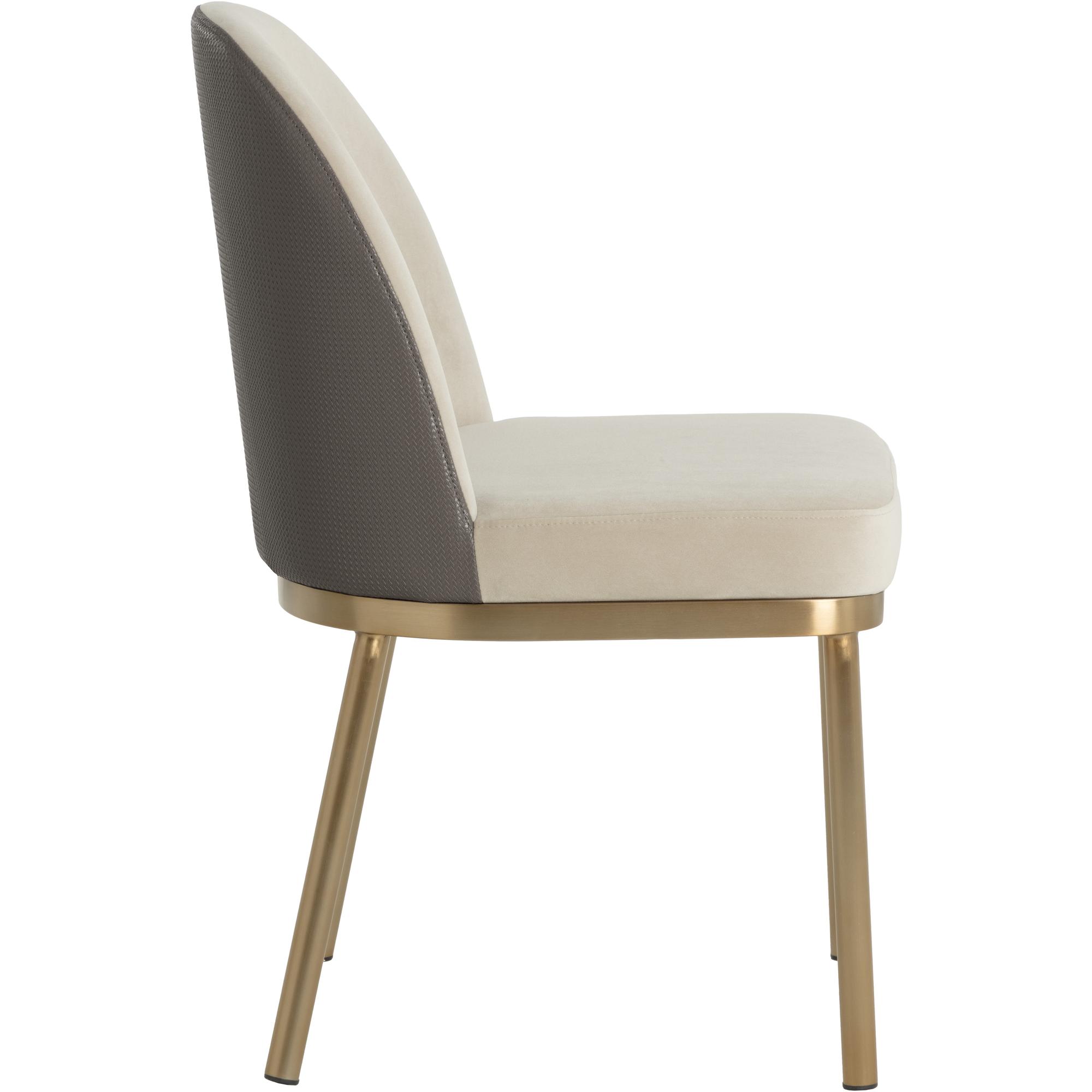 Lavania Dining Chair - Meg Taupe / Porcini Taupe 3 Lavania Dining Chair - Meg Taupe / Porcini Taupe - Image 3