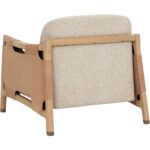 Calloway Lounge Chair - Light Oak - Santa Cruz Oatmeal / Nubuck Tan Leather 112247 112247 CALLOWAY LOUNGE CHAIR LIGHT OAK SANTA CRUZ OATMEAL NUBUCK CARAMEL LEATHER 23