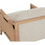 Calloway Lounge Chair - Light Oak - Santa Cruz Oatmeal / Nubuck Tan Leather 112247 112247 CALLOWAY LOUNGE CHAIR LIGHT OAK SANTA CRUZ OATMEAL NUBUCK CARAMEL LEATHER 26