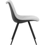 Lipa Dining Chair - Black - Belfast Heather Grey / Rosemary 112263 112263 LIPA DINING CHAIR BLACK BELFAST HEATHER GREY ROSEMARY 22
