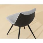 Lipa Dining Chair - Black - Belfast Heather Grey / Rosemary 112263 112263 LIPA DINING CHAIR BLACK BELFAST HEATHER GREY ROSEMARY 6