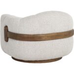 Tadeo Swivel Armchair - Warm Brown - Dove Cream 112269 112269 TADEO SWIVEL ARMCHAIR WARM BROWN DOVE CREAM 23