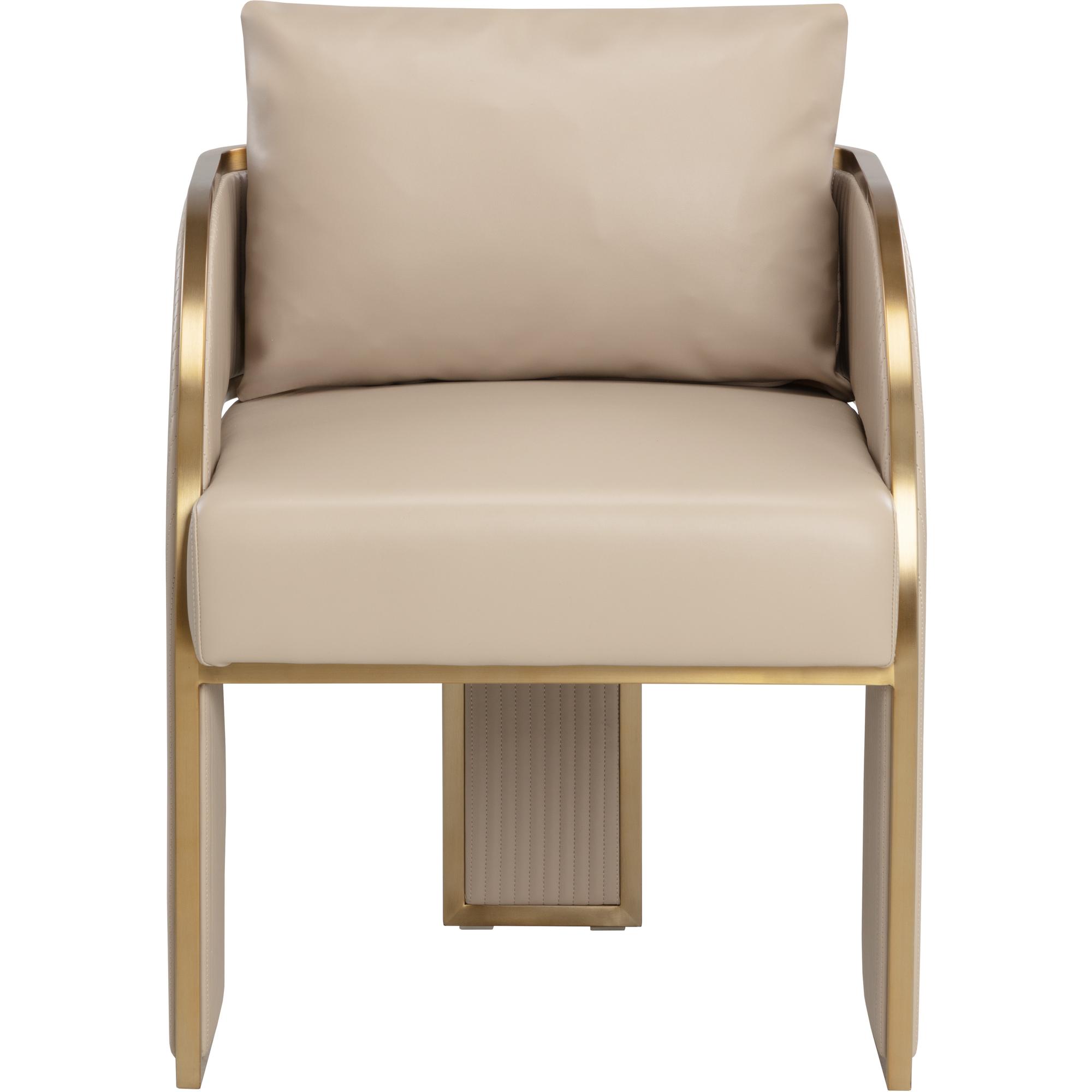 Baz Dining Armchair - Napa Beige 2 Baz Dining Armchair - Napa Beige - Image 2