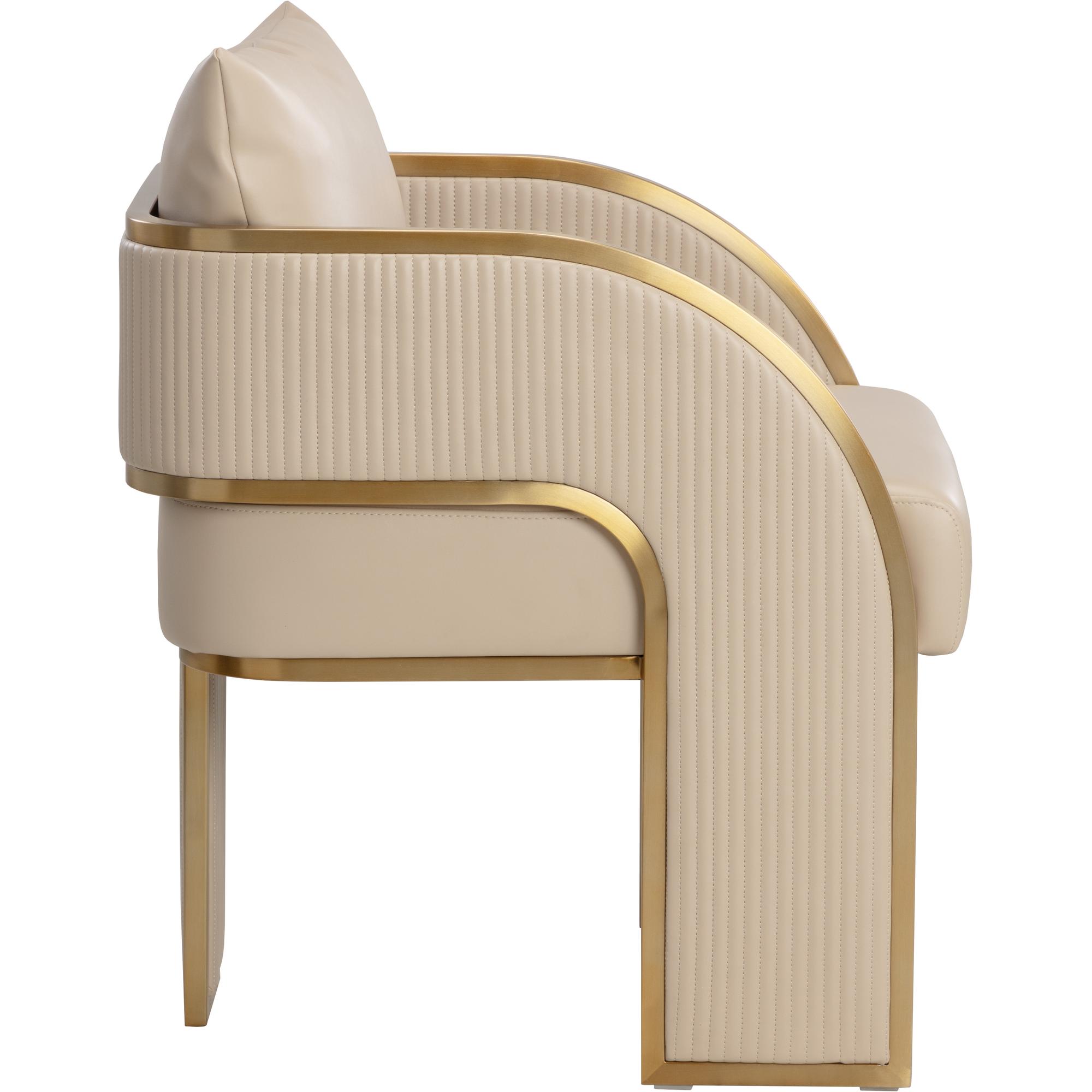Baz Dining Armchair - Napa Beige 3 Baz Dining Armchair - Napa Beige - Image 3