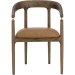 Valmont Dining Armchair - Milliken Cognac 112287 112287 VALMONT DINING ARMCHAIR MILLIKEN COGNAC 21