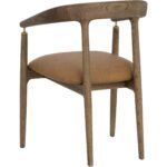 Valmont Dining Armchair - Milliken Cognac 112287 112287 VALMONT DINING ARMCHAIR MILLIKEN COGNAC 23