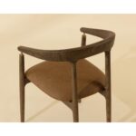 Valmont Dining Armchair - Milliken Cognac 112287 112287 VALMONT DINING ARMCHAIR MILLIKEN COGNAC 6