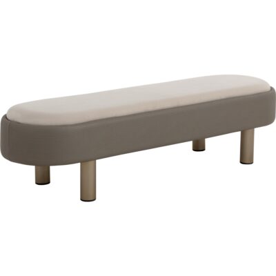 Odella Bench - Meg Taupe / Porcini Taupe