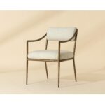 Leticia Dining Armchair - Geralt Linen 112313 112313 LETICIA DINING ARMCHAIR GERALT LINEN