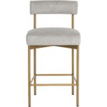 Seneca Counter Stool - Antique Brass - Polo Club Stone 112338 112338 SENECA COUNTER STOOL ANTIQUE BRASS POLO CLUB STONE 21