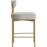 Seneca Counter Stool - Antique Brass - Polo Club Stone 112338 112338 SENECA COUNTER STOOL ANTIQUE BRASS POLO CLUB STONE 22