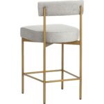 Seneca Counter Stool - Antique Brass - Polo Club Stone 112338 112338 SENECA COUNTER STOOL ANTIQUE BRASS POLO CLUB STONE 23