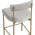 Seneca Counter Stool - Antique Brass - Polo Club Stone 112338 112338 SENECA COUNTER STOOL ANTIQUE BRASS POLO CLUB STONE 26