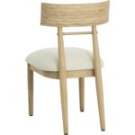 Florian Dining Chair - Light Oak - Geralt Linen 112352 112352 FLORIAN DINING CHAIR LIGHT OAK GERALT LINEN 23
