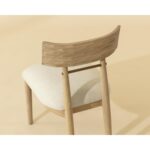 Florian Dining Chair - Light Oak - Geralt Linen 112352 112352 FLORIAN DINING CHAIR LIGHT OAK GERALT LINEN 6