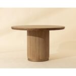 Kalla Dining Table - Round - Rustic Oak - 48" 112365 112365 KALLA DINING TABLE ROUND RUSTIC OAK 48