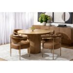 Kalla Dining Table - Round - Rustic Oak - 48" 112365 112365 KALLA DINING TABLE ROUND RUSTIC OAK 48 10