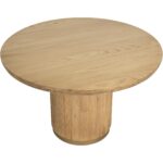 Kalla Dining Table - Round - Rustic Oak - 48" 112365 112365 KALLA DINING TABLE ROUND RUSTIC OAK 48 22