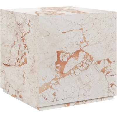 Laros End Table - Crema Breccia