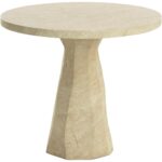 Kliff Bistro Table - Travertine Look - Natural 112371 112371 KLIFF BISTRO TABLE TRAVERTINE LOOK 34 21