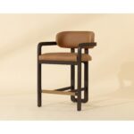 Madrone Counter Stool - Brown - Ludlow Sesame Leather 112384 112384 MADRONE COUNTER STOOL BROWN LUDLOW SESAME LEATHER