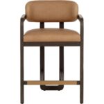 Madrone Counter Stool - Brown - Ludlow Sesame Leather 112384 112384 MADRONE COUNTER STOOL BROWN LUDLOW SESAME LEATHER 21