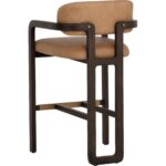 Madrone Barstool - Brown - Ludlow Sesame Leather 112385 112385 MADRONE BARSTOOL BROWN LUDLOW SESAME LEATHER 23