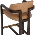 Madrone Barstool - Brown - Ludlow Sesame Leather 112385 112385 MADRONE BARSTOOL BROWN LUDLOW SESAME LEATHER 26