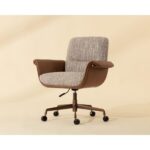 Lomax Office Chair - Holden Dusty Greige / Milliken Cognac 112386 112386 LOMAX OFFICE CHAIR DUSTY GREIGE MILLIKEN COGNAC