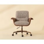 Lomax Office Chair - Holden Dusty Greige / Milliken Cognac 112386 112386 LOMAX OFFICE CHAIR DUSTY GREIGE MILLIKEN COGNAC 1