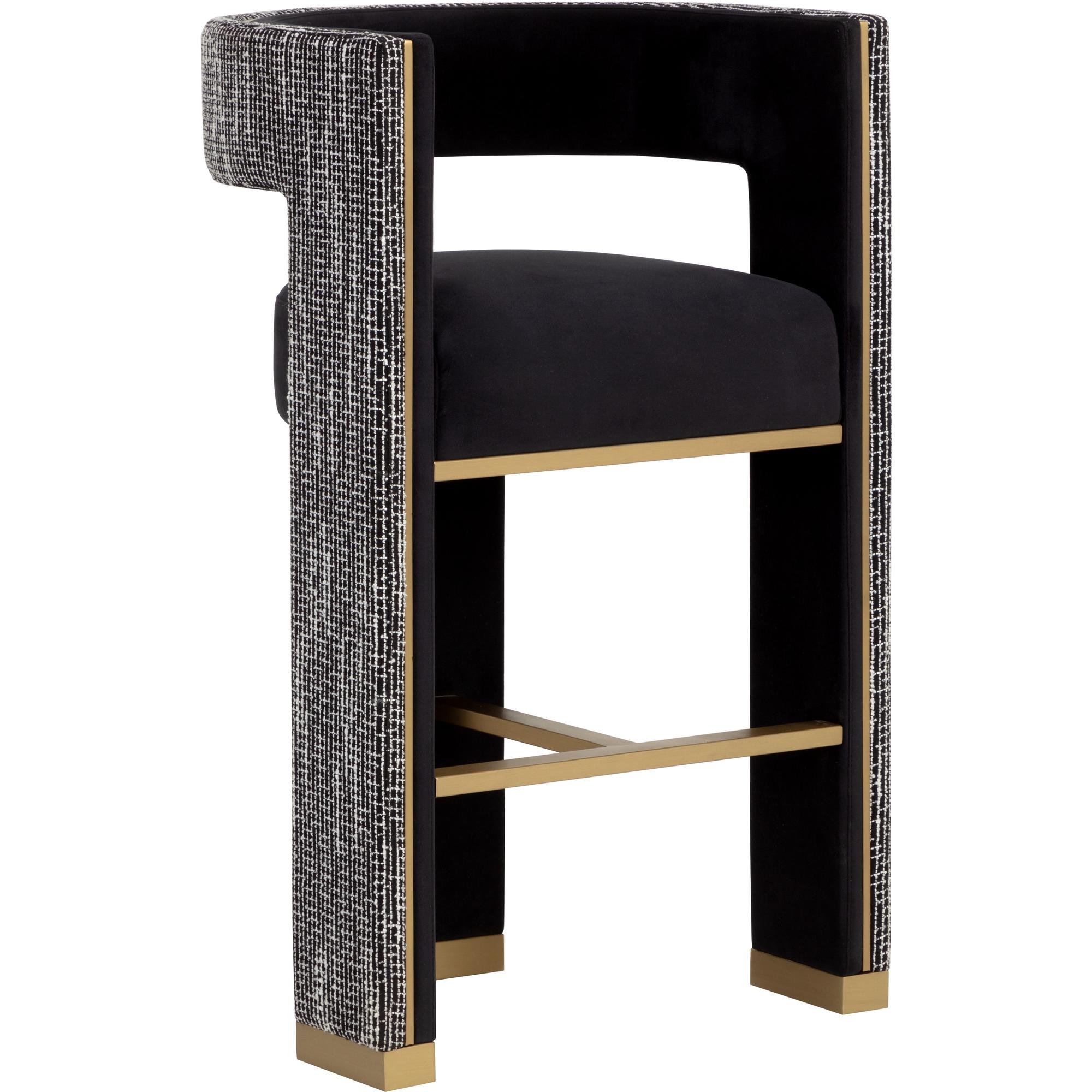 Adamina Barstool - Abbington Black / Hobbes Night 1 Adamina Barstool - Abbington Black / Hobbes Night