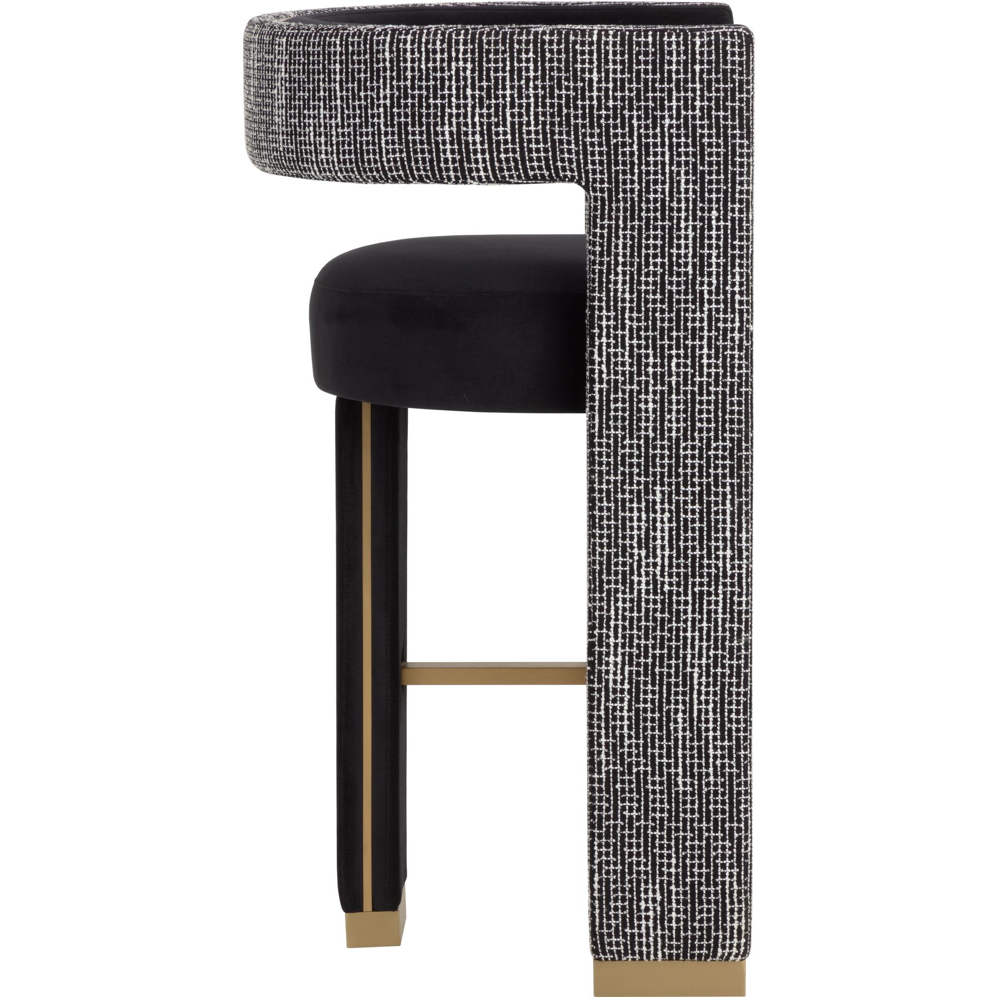 Adamina Barstool - Abbington Black / Hobbes Night 3 Adamina Barstool - Abbington Black / Hobbes Night - Image 3