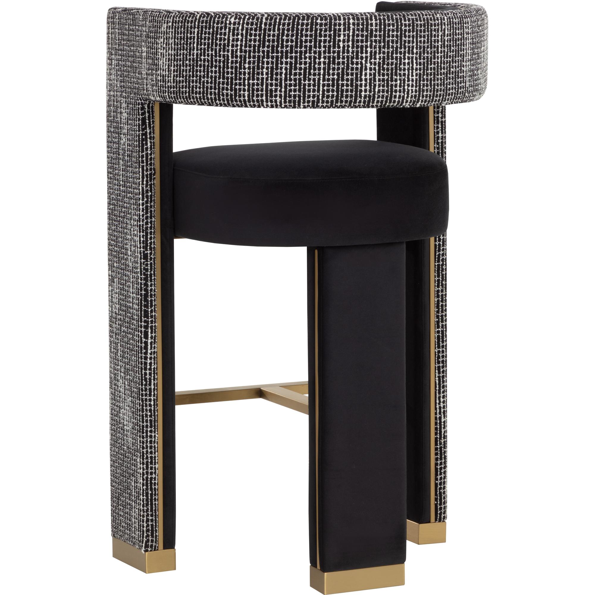 Adamina Barstool - Abbington Black / Hobbes Night 4 Adamina Barstool - Abbington Black / Hobbes Night - Image 4