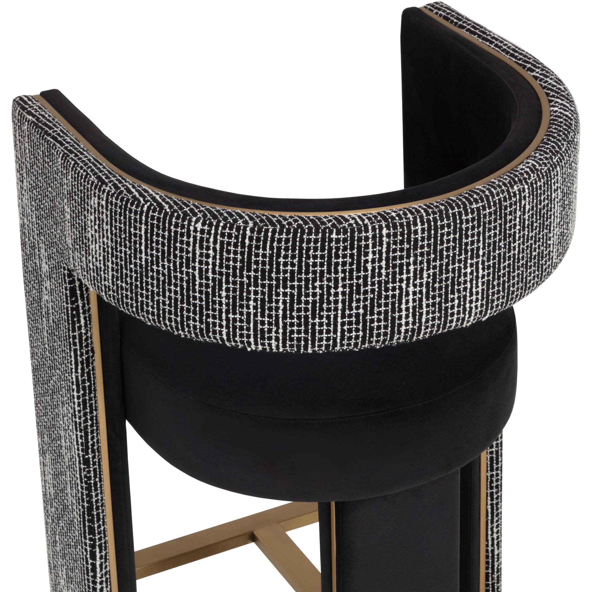 Adamina Barstool - Abbington Black / Hobbes Night 5 Adamina Barstool - Abbington Black / Hobbes Night - Image 5