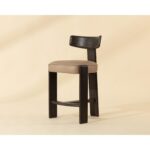 Horton Counter Stool - Dark Brown - Sahara Sand Leather 112395 112395 HORTON COUNTER STOOL DARK BROWN SAHARA SAND LEATHER
