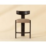 Horton Counter Stool - Dark Brown - Sahara Sand Leather 112395 112395 HORTON COUNTER STOOL DARK BROWN SAHARA SAND LEATHER 1