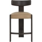 Horton Counter Stool - Dark Brown - Sahara Sand Leather 112395 112395 HORTON COUNTER STOOL DARK BROWN SAHARA SAND LEATHER 21