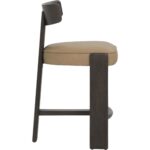 Horton Counter Stool - Dark Brown - Sahara Sand Leather 112395 112395 HORTON COUNTER STOOL DARK BROWN SAHARA SAND LEATHER 22